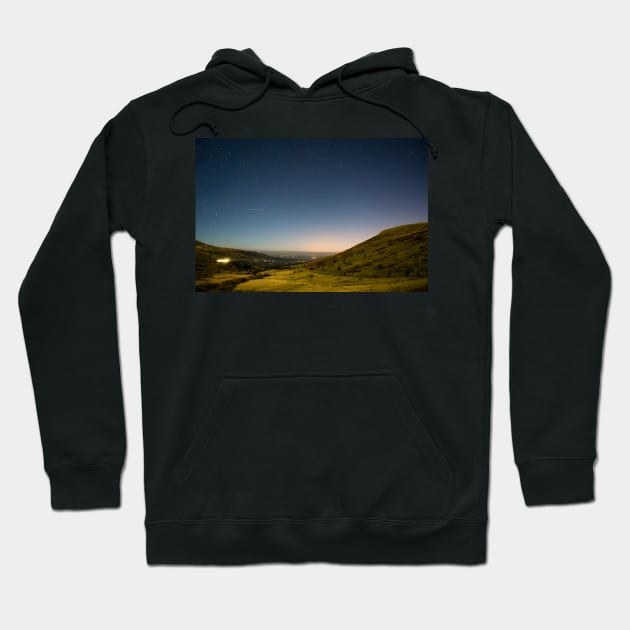 Brecon Beacons at night Hoodie by dave2142